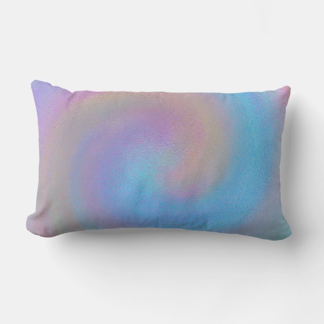 Iridescent Spiral Lumbar Pillow (Front)