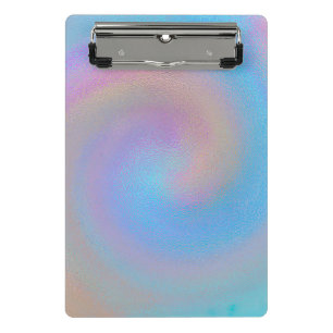 Iridescent Spiral Mini Clipboard