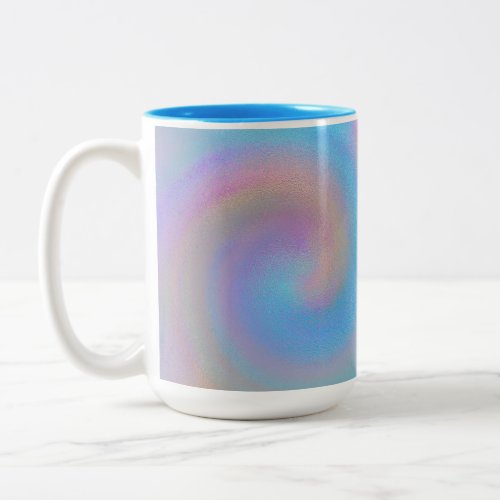 Iridescent Spiral Two_Tone Coffee Mug