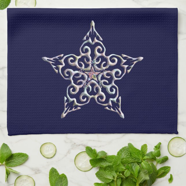 Iridescent Star Kitchen Towel (Folded)