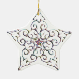 Iridescent Star Ornament