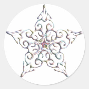 Iridescent Star Stickers