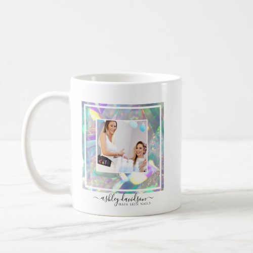 Iridescent Tinsel Business Photo Coffee Mug