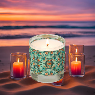 Iridescent Tropics Pattern Scented Candle