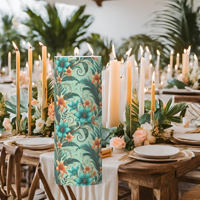 Iridescent Tropics Pillar Candle (Creator Uploaded)