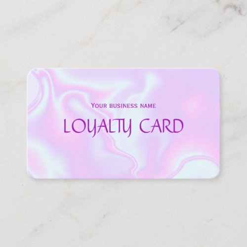 iridescent unicorn skin faux holographic texture loyalty card