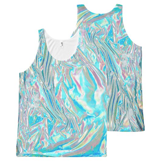 Iridescent Unisex Tank Top (Front and Back)