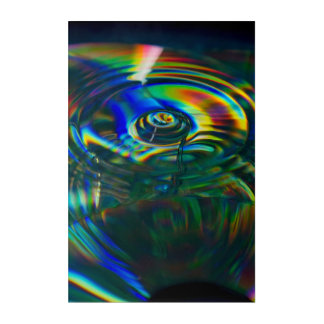 Iridescent Water Ripple Acrylic Print
