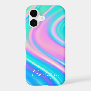 Iridescent Wave Flow iPhone 17 Case