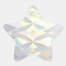 Iridescent White Diamond Pattern