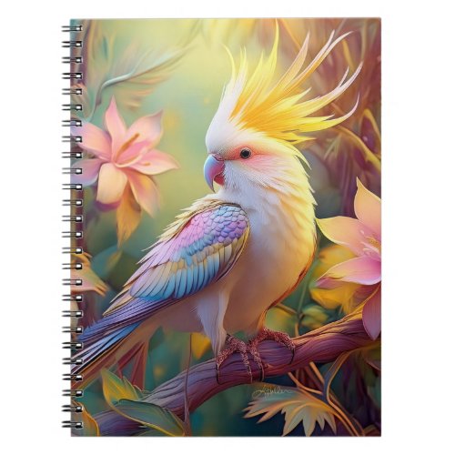 Iridescent Wing Cockatiel Fantasy Bird Notebook