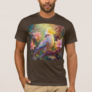 Iridescent Wing Cockatiel Fantasy Bird T-Shirt