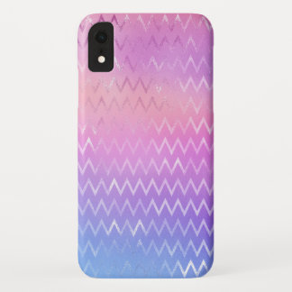 Iridescent Zig Zag Pattern iPhone XR Case