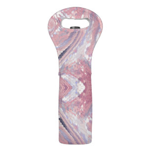 Iridesecent Pink and Purple Sequin Wine Bag