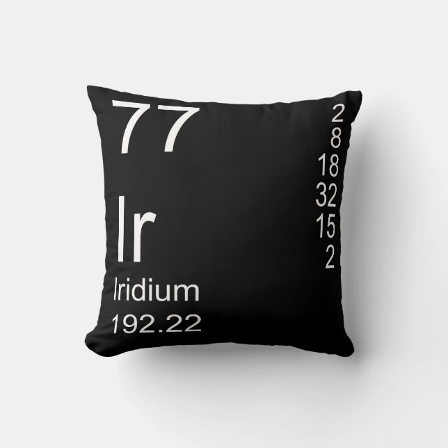 Iridium Throw Pillow (Front)