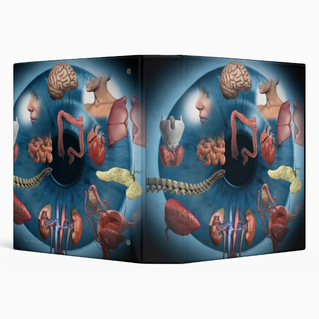 Iridology 3 Ring Binder (Background)