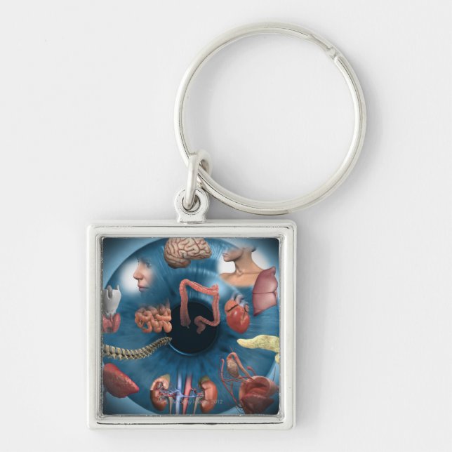 Iridology Keychain (Front)