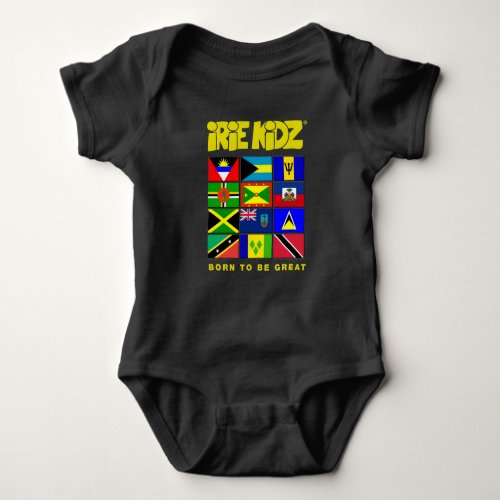 IRIE KIDZ Caribbean Flag Baby Bodysuit