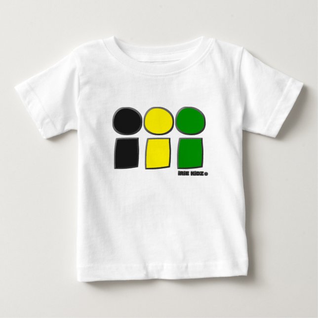 iRiE KiDZ® 'Jamaica Flag Colours' Baby T-Shirt (Front)