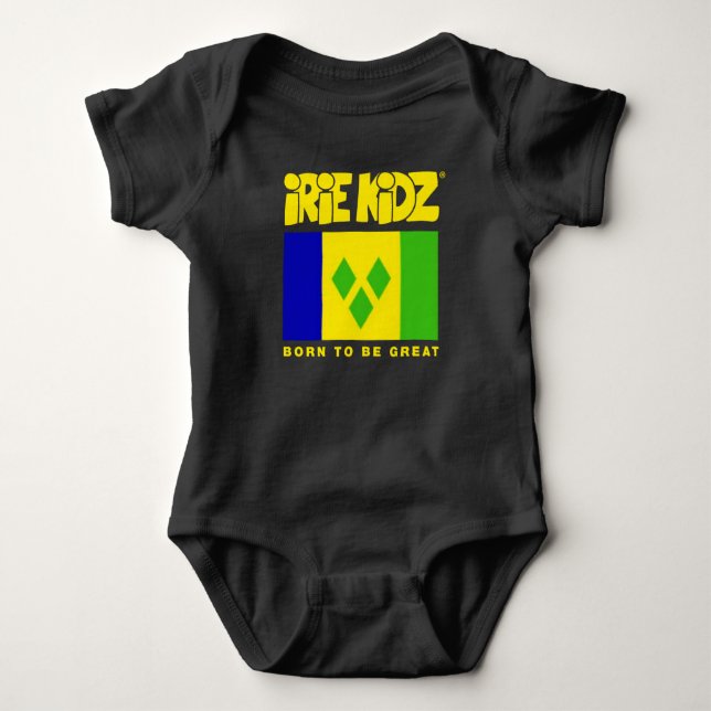 iRiE KiDZ® 'St. Vincent Flag' Baby Bodysuit (Front)