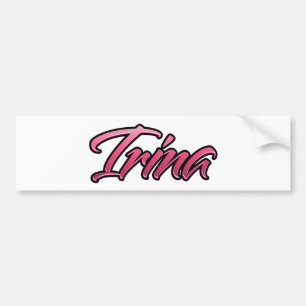 Irina faded pink Aufkleber Sticker