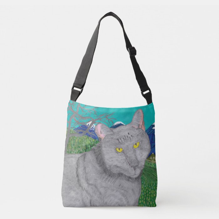 Irina The Cat And The View of Mount Baldy Bag