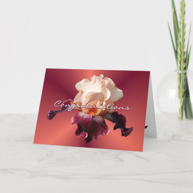 Iris [1]- Customize any occasion Card (Front)