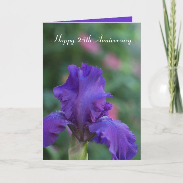 Iris 25th Anniversary Card (Front)