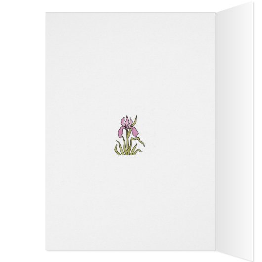 Iris 75th Birthday Card (Inside (Left))