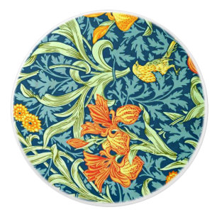Iris, a William Morris pattern, Ceramic Knob