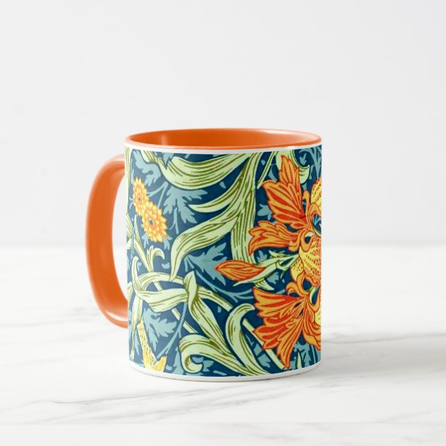 Iris, a William Morris pattern, Mug (Front Left)