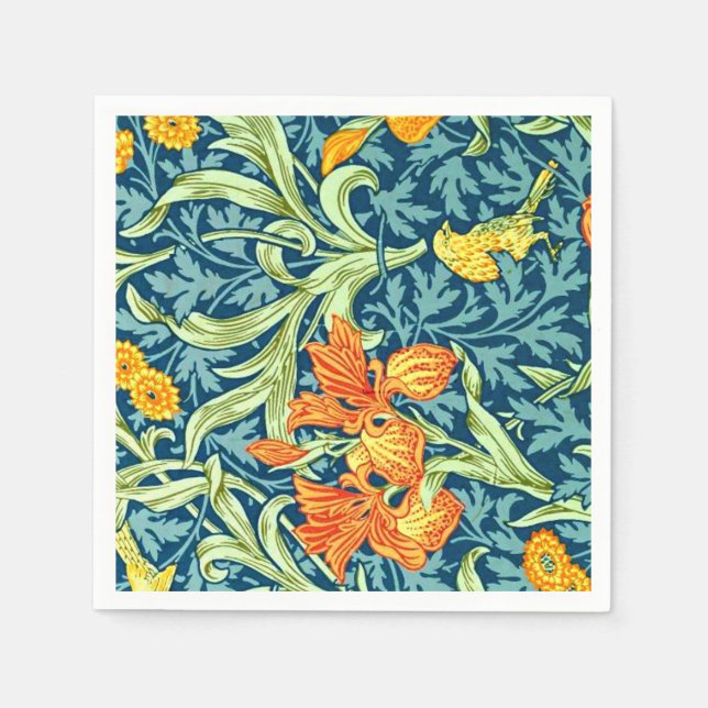 Iris, a William Morris pattern, Napkins (Front)