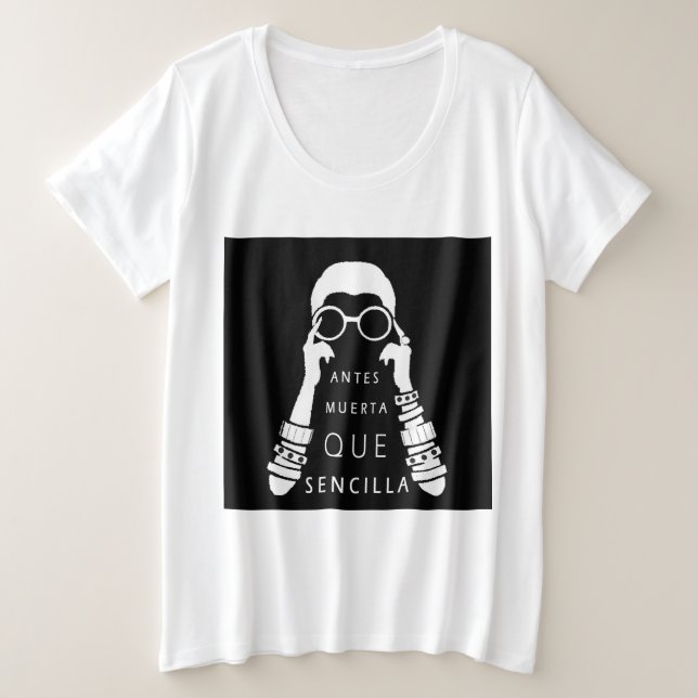 Iris Apfel Fashion Icon Plus Size T-Shirt (Design Front)