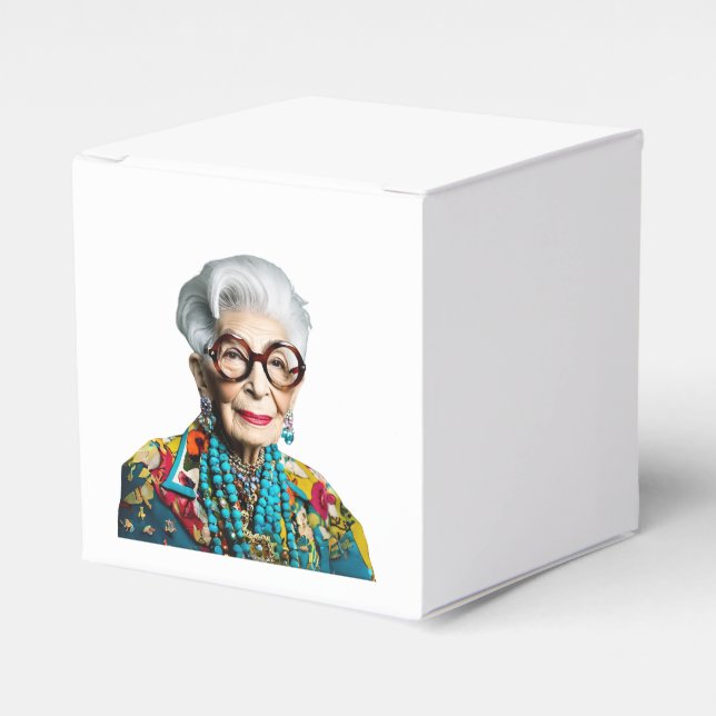 Iris Apfel Favor Boxes (Front Side)