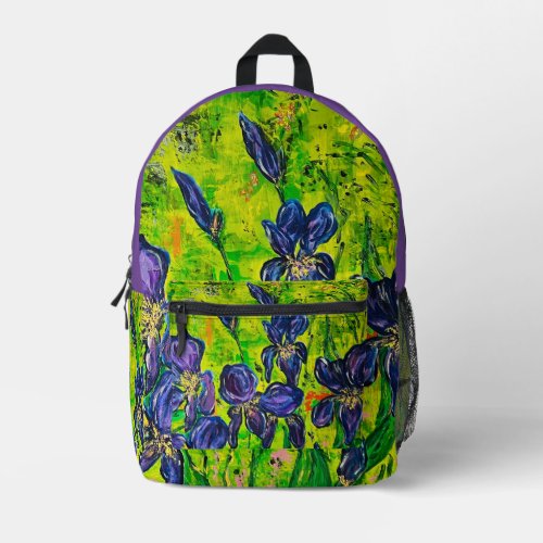 Iris Backpack purple trim