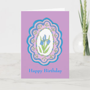 Iris Birthday Card
