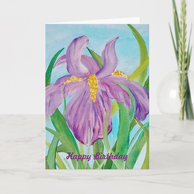 Iris Birthday Card (Front)