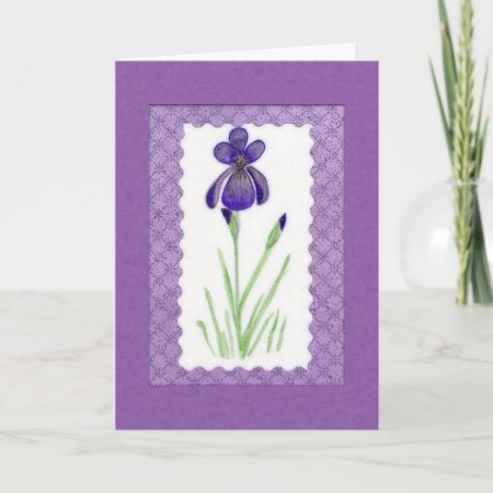 Iris Birthday Card (large Print)