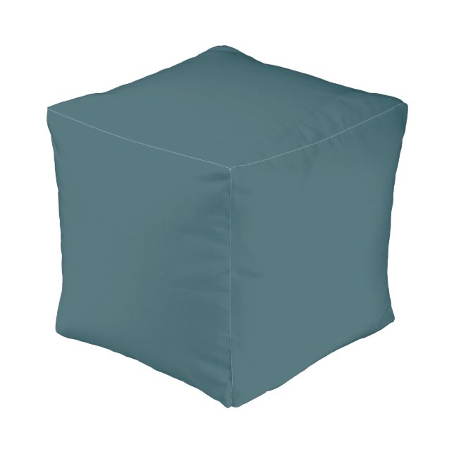 Iris Blue Pouf (Angled Front)
