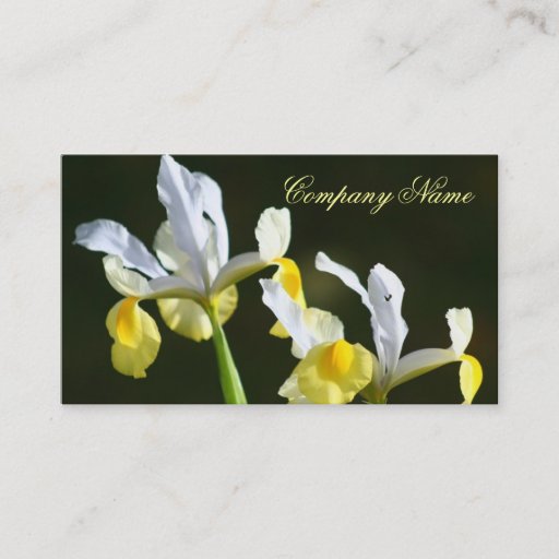 Customizable Iris Business cards
