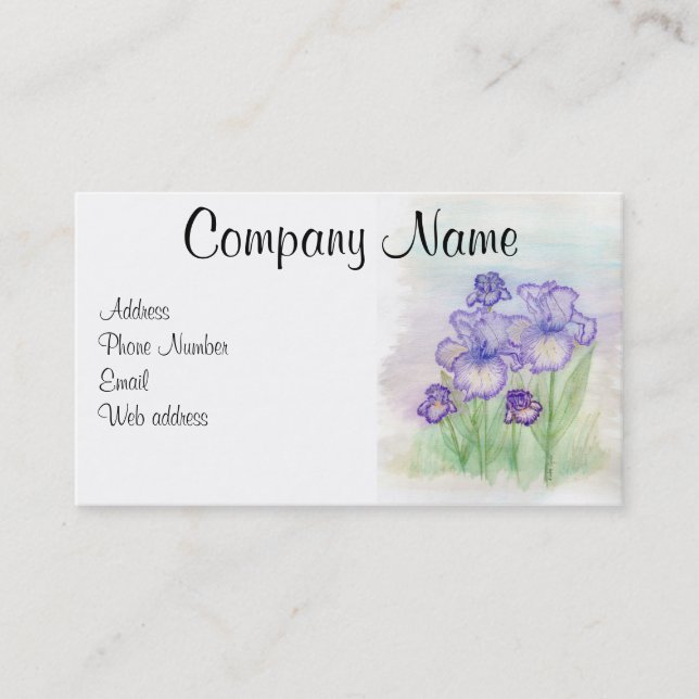 Iris Business Cards (Front)