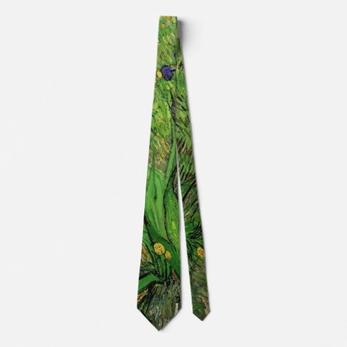 Iris by Vincent van Gogh Vintage Garden Fine Art Neck Tie