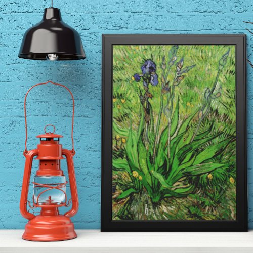Iris by Vincent van Gogh Vintage Garden Fine Art Poster