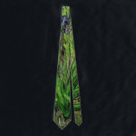 Iris by Vincent van Gogh, Vintage Garden Flowers Tie<br><div class="desc">Iris by Vincent van Gogh is a vintage fine art post impressionism landscape floral painting featuring a single beautiful blooming flower. A lone bearded purple iris flower growing in a garden in the spring. About the artist: Vincent Willem van Gogh (1853 -1890) was one of the most famous Post Impressionist...</div>