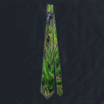 Iris by Vincent van Gogh, Vintage Garden Flowers Tie<br><div class="desc">Iris by Vincent van Gogh is a vintage fine art post impressionism landscape floral painting featuring a single beautiful blooming flower. A lone bearded purple iris flower growing in a garden in the spring. About the artist: Vincent Willem van Gogh (1853 -1890) was one of the most famous Post Impressionist...</div>