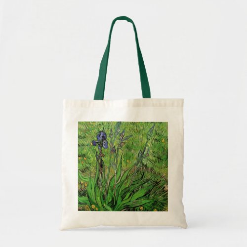 Iris by Vincent van Gogh Vintage Garden Flowers Tote Bag