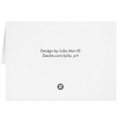 Iris Card, Blank Inside Cards (Back Horizontal)