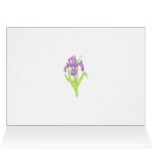 Iris Card, Blank Inside Cards (Inside Horizontal (Top))