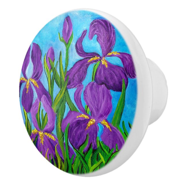 Iris Ceramic Knob (Right)