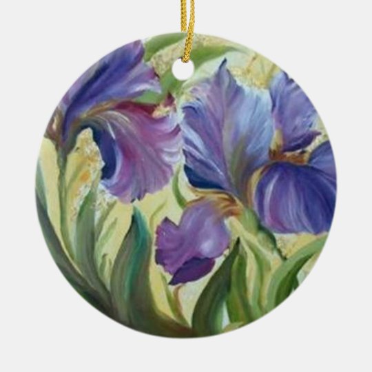 Iris Ceramic Ornament